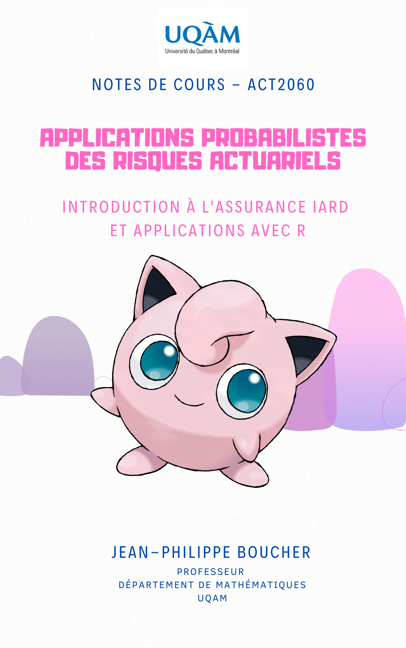 Page couverture des notes du cours ACT2060